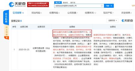 合肥拍拍貸信息科技經(jīng)營范圍調(diào)整，金融業(yè)務(wù)流程外包等業(yè)務(wù)被移除